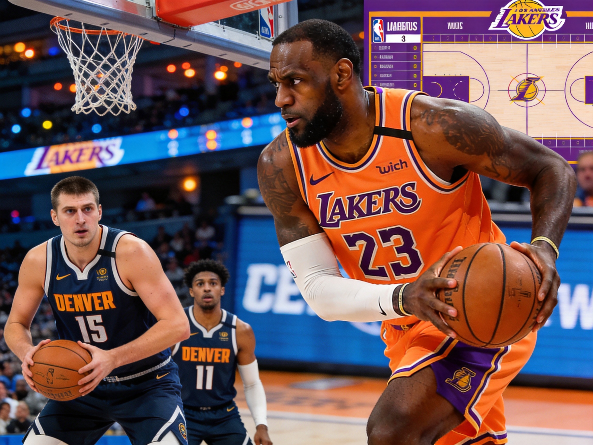 NBA篮球战报约基奇三双BBt贝博体育新闻图片